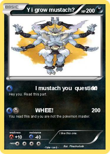 Pokemon Y i grow mustach?