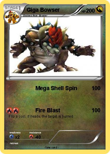 Pokemon Giga Bowser