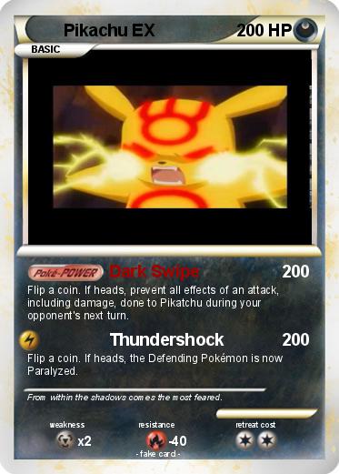 Pokemon Pikachu EX