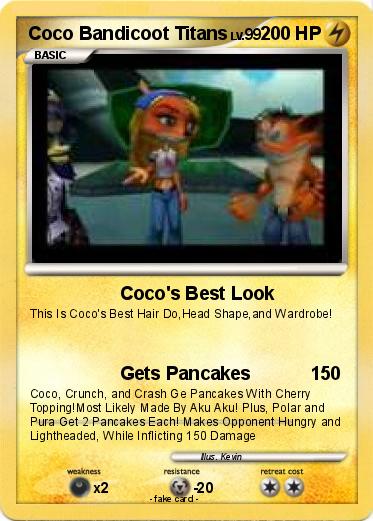 Pokemon Coco Bandicoot Titans