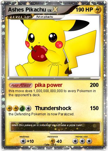 Pokemon Ashes Pikachu