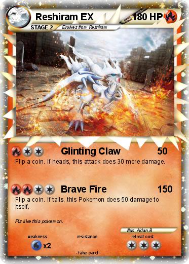 Pokemon Reshiram EX