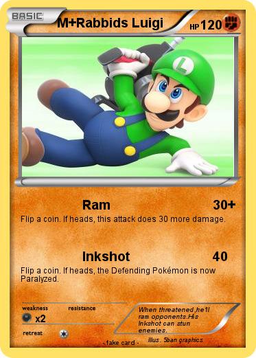 Pokemon M+Rabbids Luigi