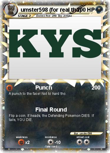 Pokemon umster598 (for real tho)