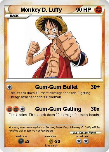 Pokemon Monkey D. Luffy