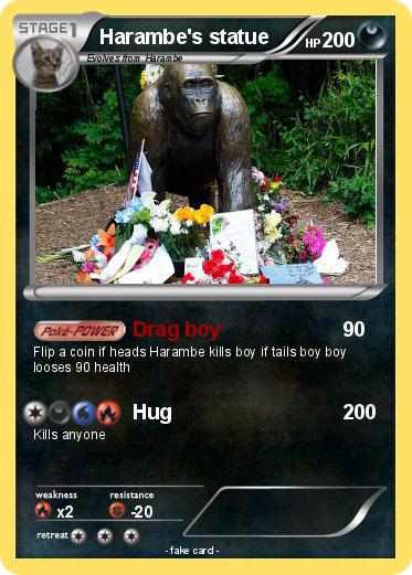 Pokemon Harambe's statue