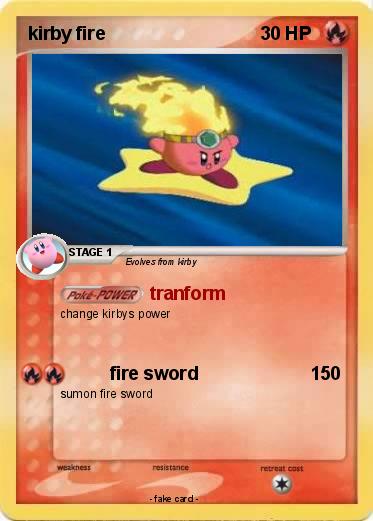 Pokemon kirby fire