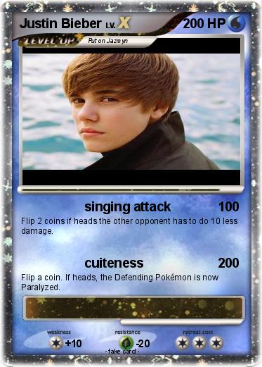Pokemon Justin Bieber