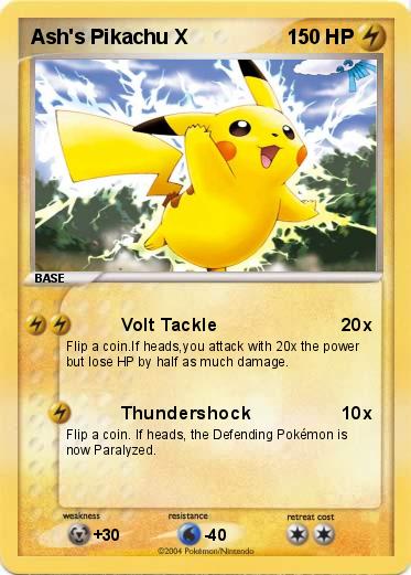 Pokemon Ash's Pikachu X