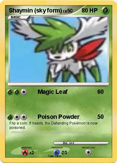 Pokemon Shaymin (sky form)