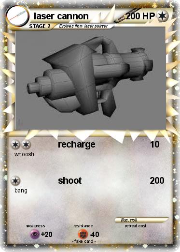 Pokemon laser cannon