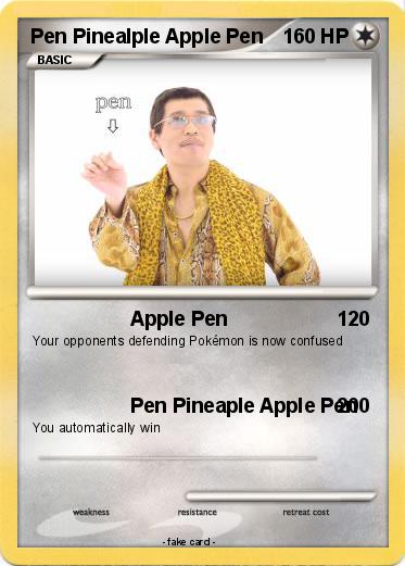 Pokemon Pen Pinealple Apple Pen
