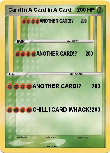 Pokemon Card In A Card In A Card
