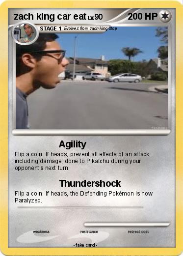 Pokemon zach king car eat