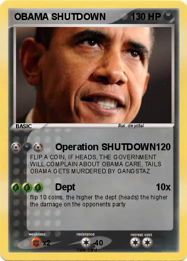 Pokemon OBAMA SHUTDOWN
