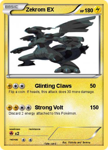 Pokemon Zekrom EX