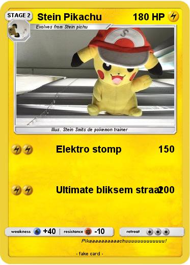 Pokemon Stein Pikachu