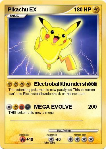 Pokemon Pikachu EX