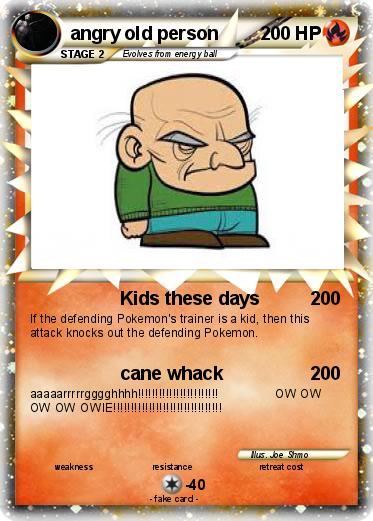 Pokemon angry old person