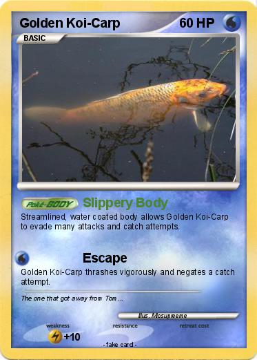 Pokemon Golden Koi-Carp