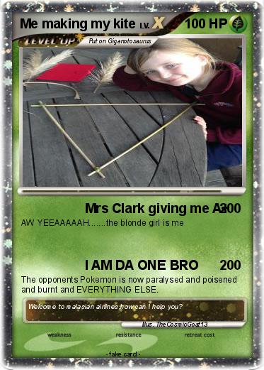 Pokemon Me making my kite