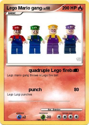 Pokemon Lego Mario gang