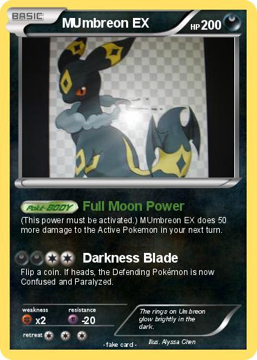 Pokemon MUmbreon EX