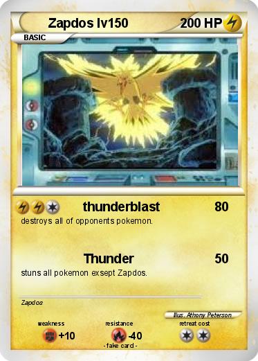 Pokemon Zapdos lv150