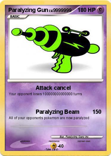 Pokemon Paralyzing Gun