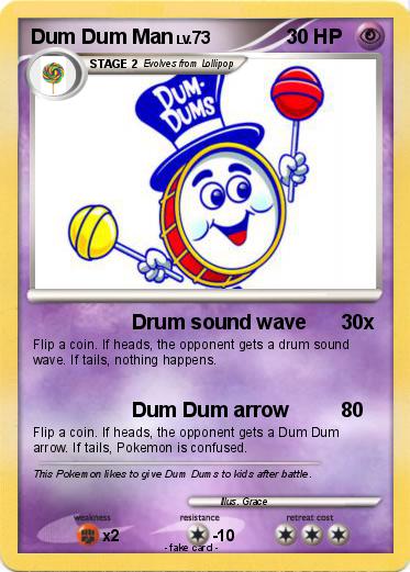 Pokemon Dum Dum Man