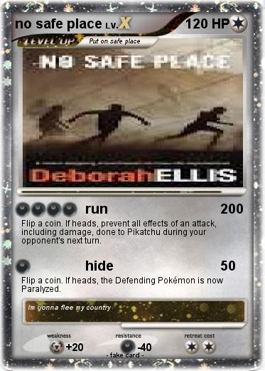 Pokemon no safe place