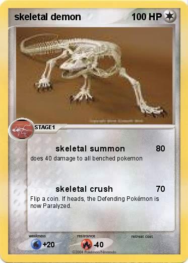 Pokemon skeletal demon