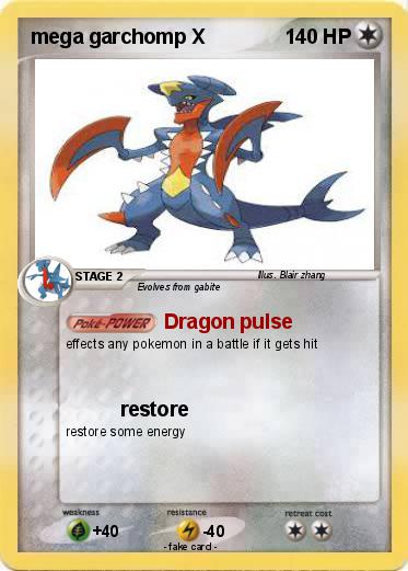 Pokemon mega garchomp X