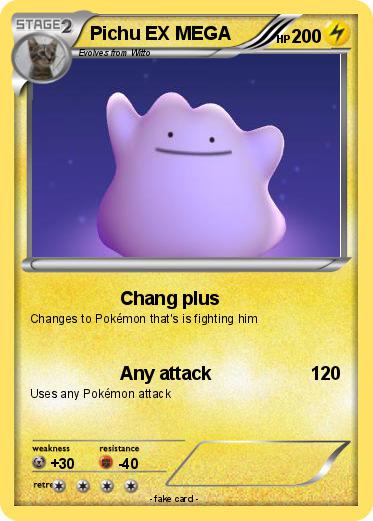 Pokemon Pichu EX MEGA