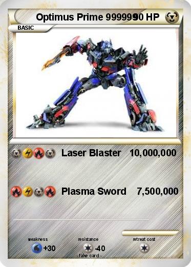 Pokemon Optimus Prime 999999