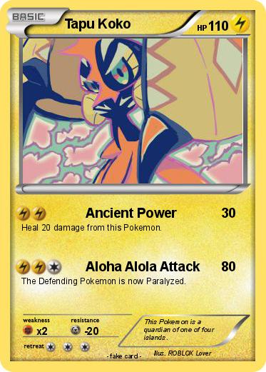 Pokemon Tapu Koko