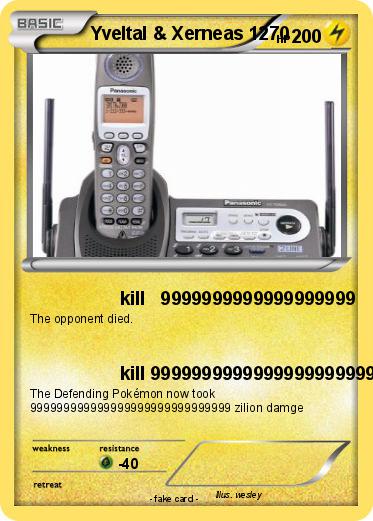 Pokemon Yveltal & Xerneas 1270