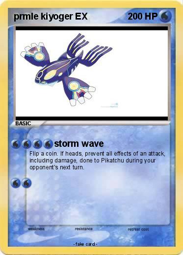 Pokemon prmle kiyoger EX