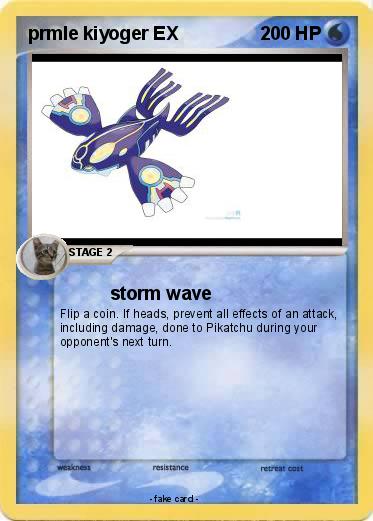 Pokemon prmle kiyoger EX
