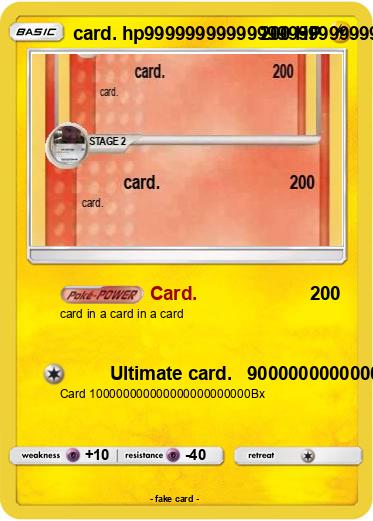 Pokemon card. hp99999999999999999999999999999999