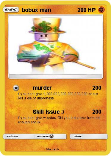 Pokemon bobux man