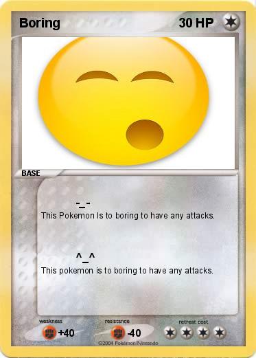 Pokemon Boring