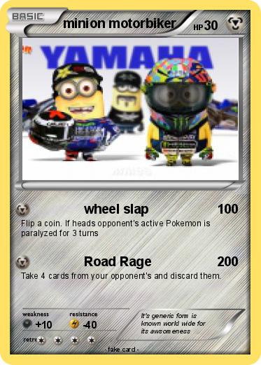 Pokemon minion motorbiker