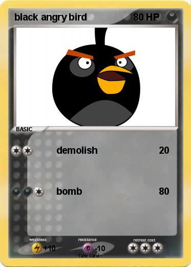 Pokemon black angry bird
