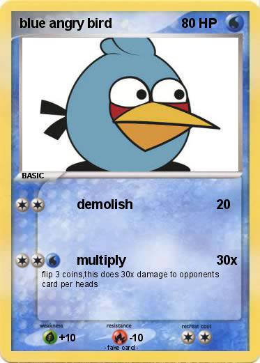 Pokemon blue angry bird