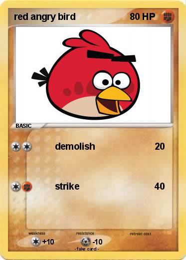 Pokemon red angry bird