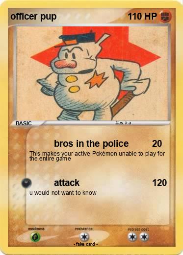 Pokemon officer pup