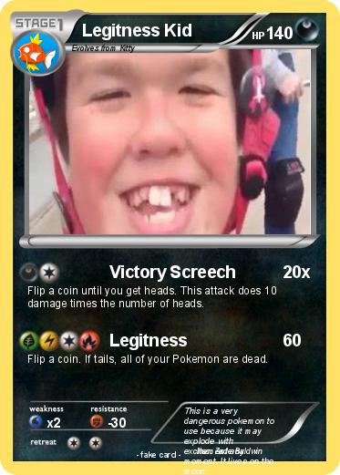 Pokemon Legitness Kid