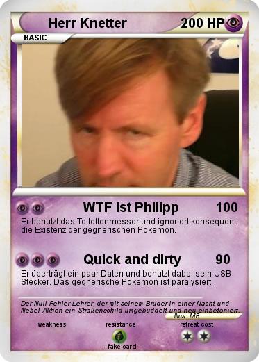 Pokemon Herr Knetter