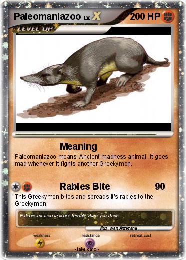 Pokemon Paleomaniazoo